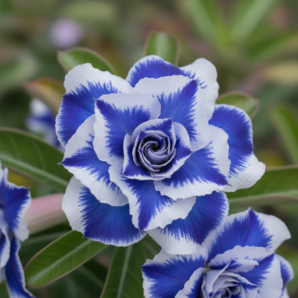Blue White Desert Rose Seeds for Planting - Adenium