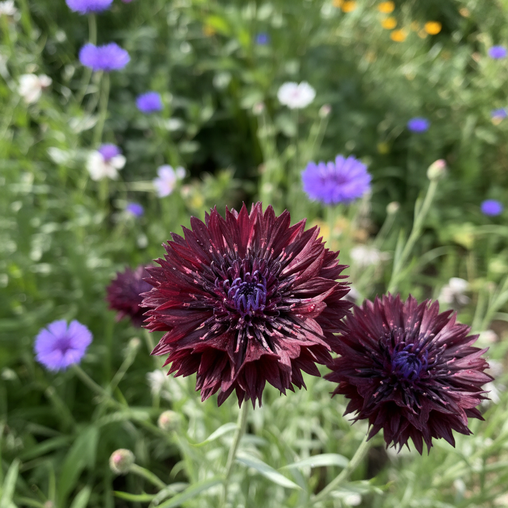 centaurea-cyanus-black-ball-flower-seeds-for-garden-planting