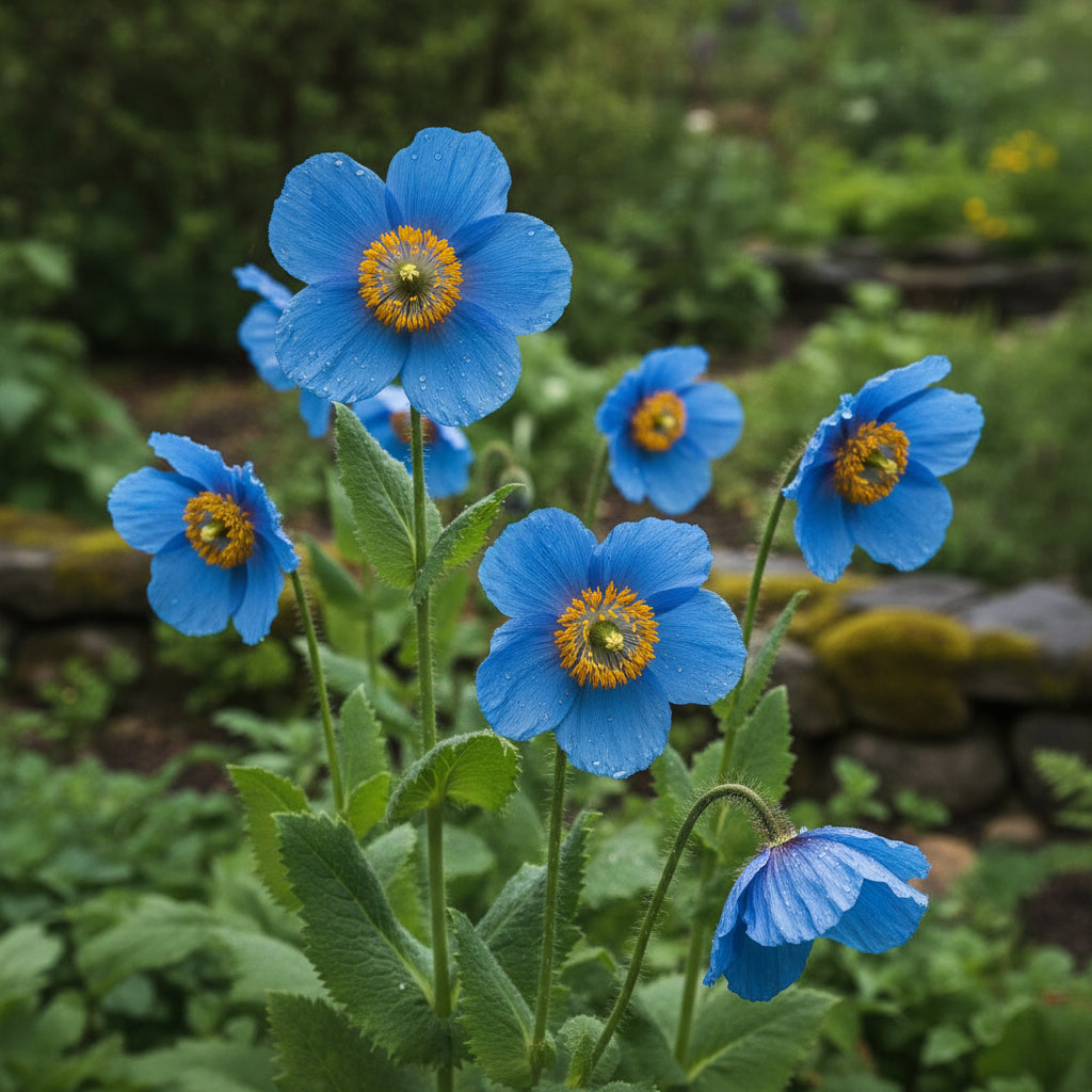 Meconopsis Grandis Flower Seeds for Planting – Stunning Blue Himalayan Poppy Seeds for Garden Perennial Blooms