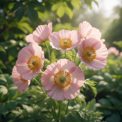 Meconopsis Baileyi Pink Icing Flower Seeds for Garden Planting