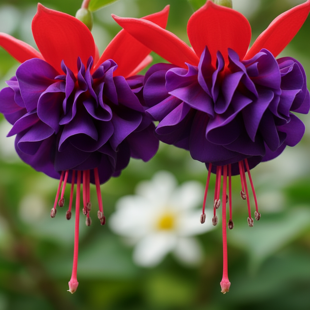 Viola Double Petal Fuchsia Bonsai Flower Seeds for Garden Planting