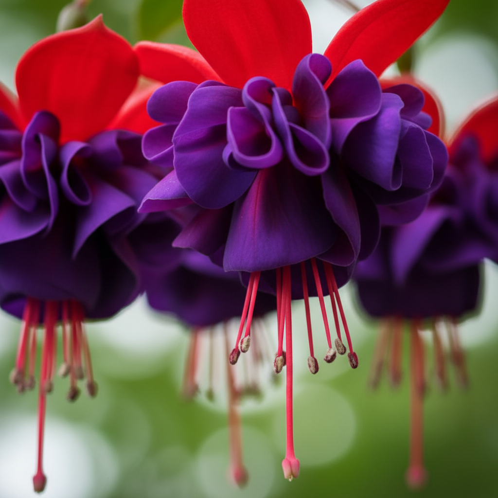 Viola Double Petal Fuchsia Bonsai Flower Seeds for Garden Planting