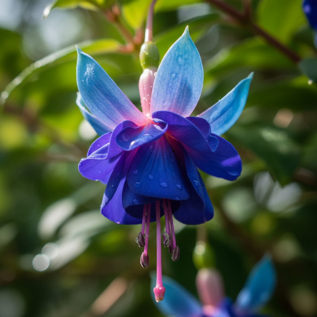 Blue Fuchsia Flower Seeds – Exotic Ornamental Garden Blooms