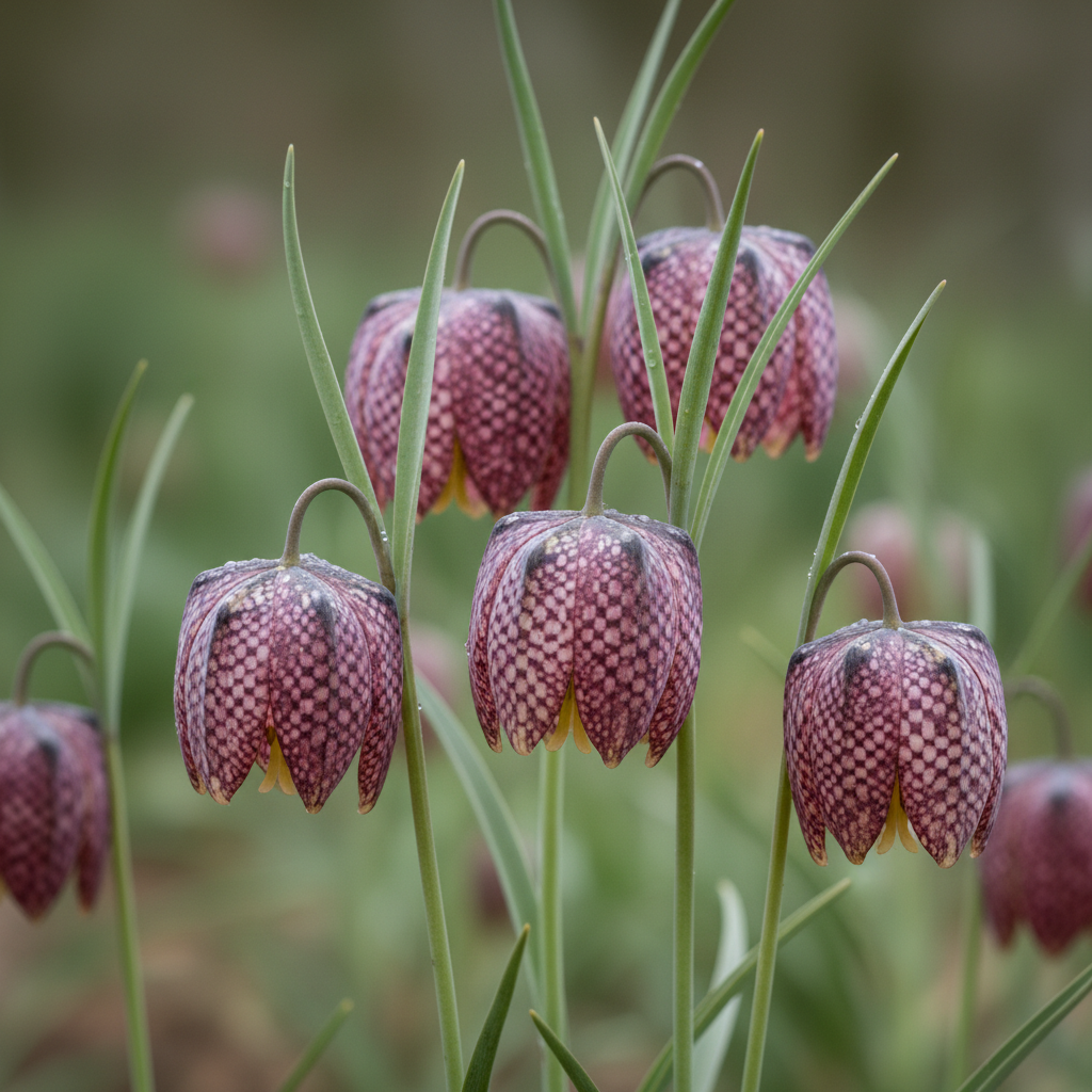 Fritillaria Meleagris Seeds - Checkered Lily Flower Seeds for Garden