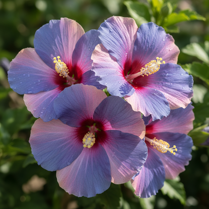 Blue Pink Hibiscus Flower Seeds for Planting