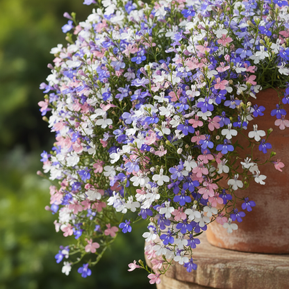 Lobelia Regatta Mix Seeds – Vibrant Trailing Perennial Flowers for Hanging Baskets