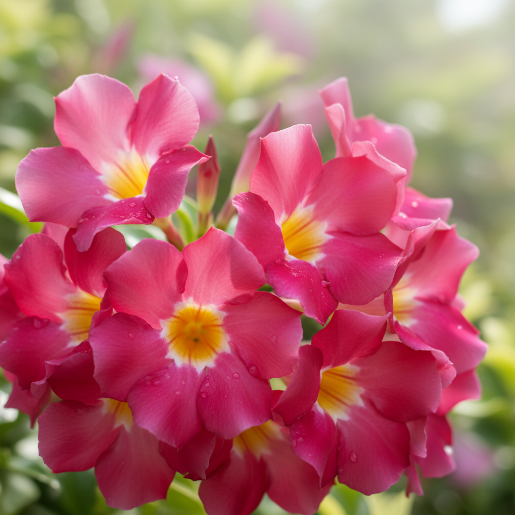 Climbing Mandevilla Sanderi Flower Seeds - Mandevilla Flower Seeds for Garden