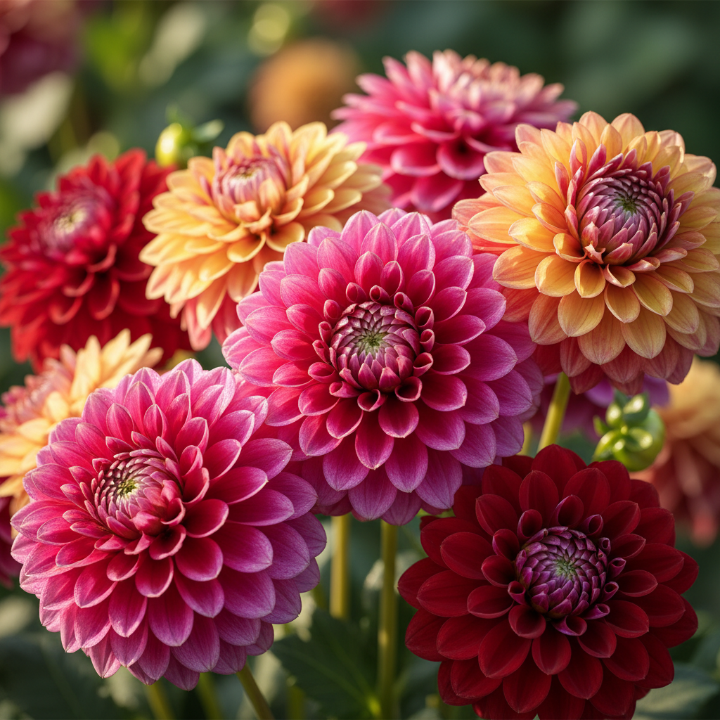 Mix Dahlia Pompon Flower Seeds for Planting