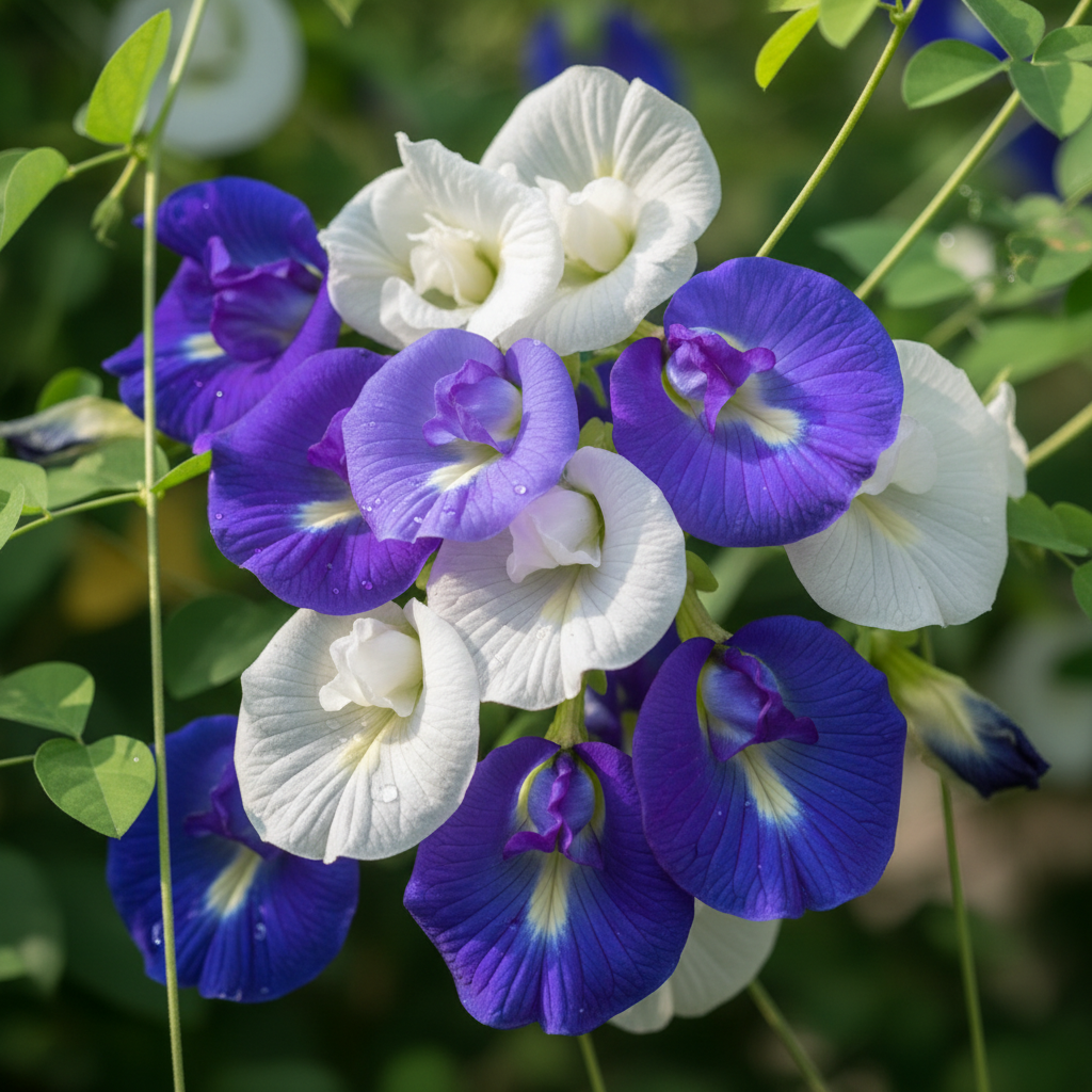 Clitoria Ternatea Aparajita Mixed Color Flower Seeds for Garden