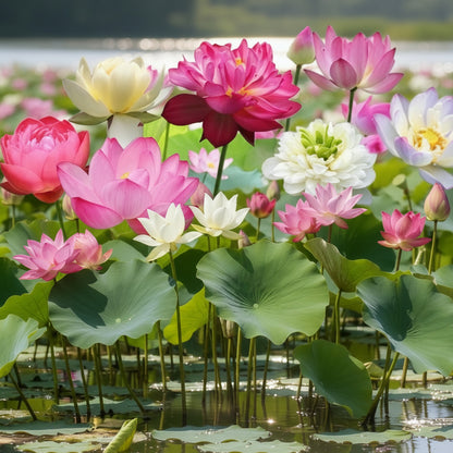 Mixed Bowl Lotus Seeds for Planting – Colorful Aquatic Blooms for Water Gardens