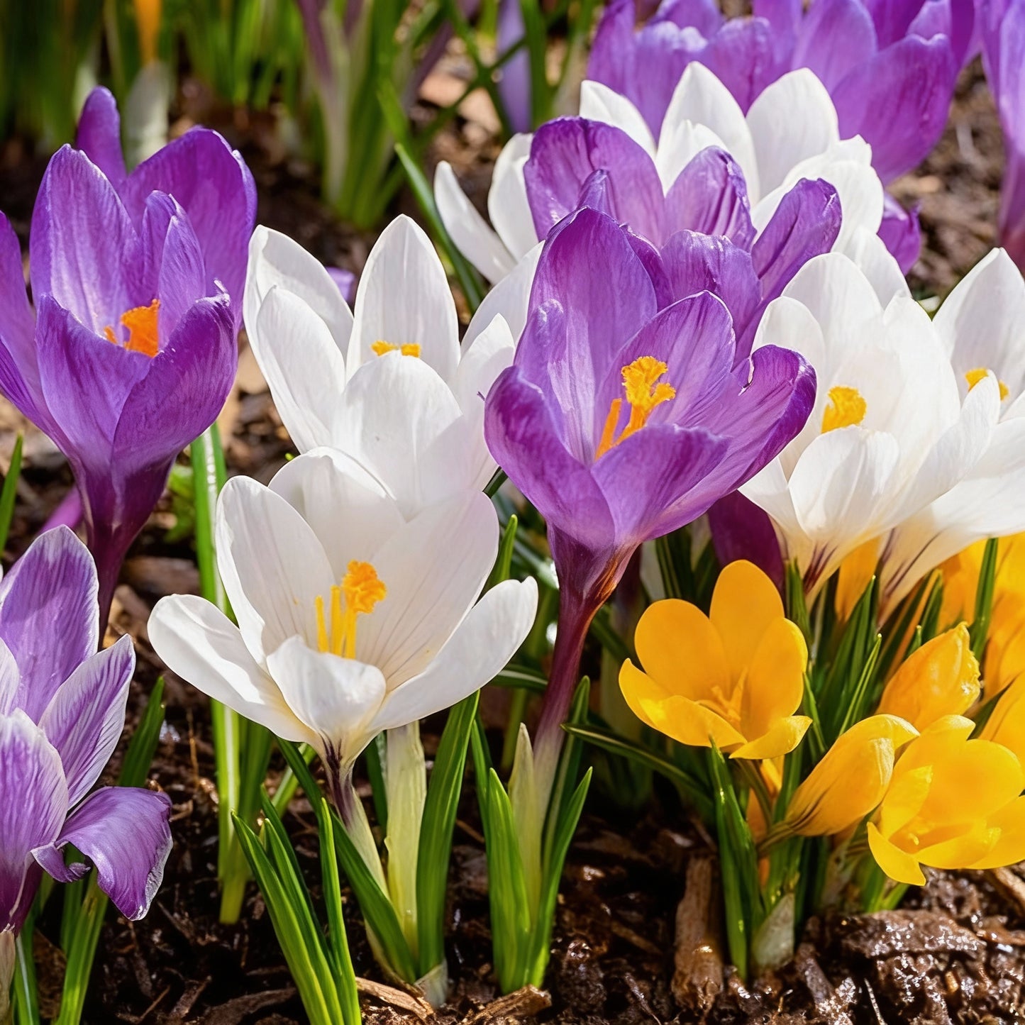 Crocus Species Flower Mix Seeds for Planting – Colorful Spring Blooming Flowers