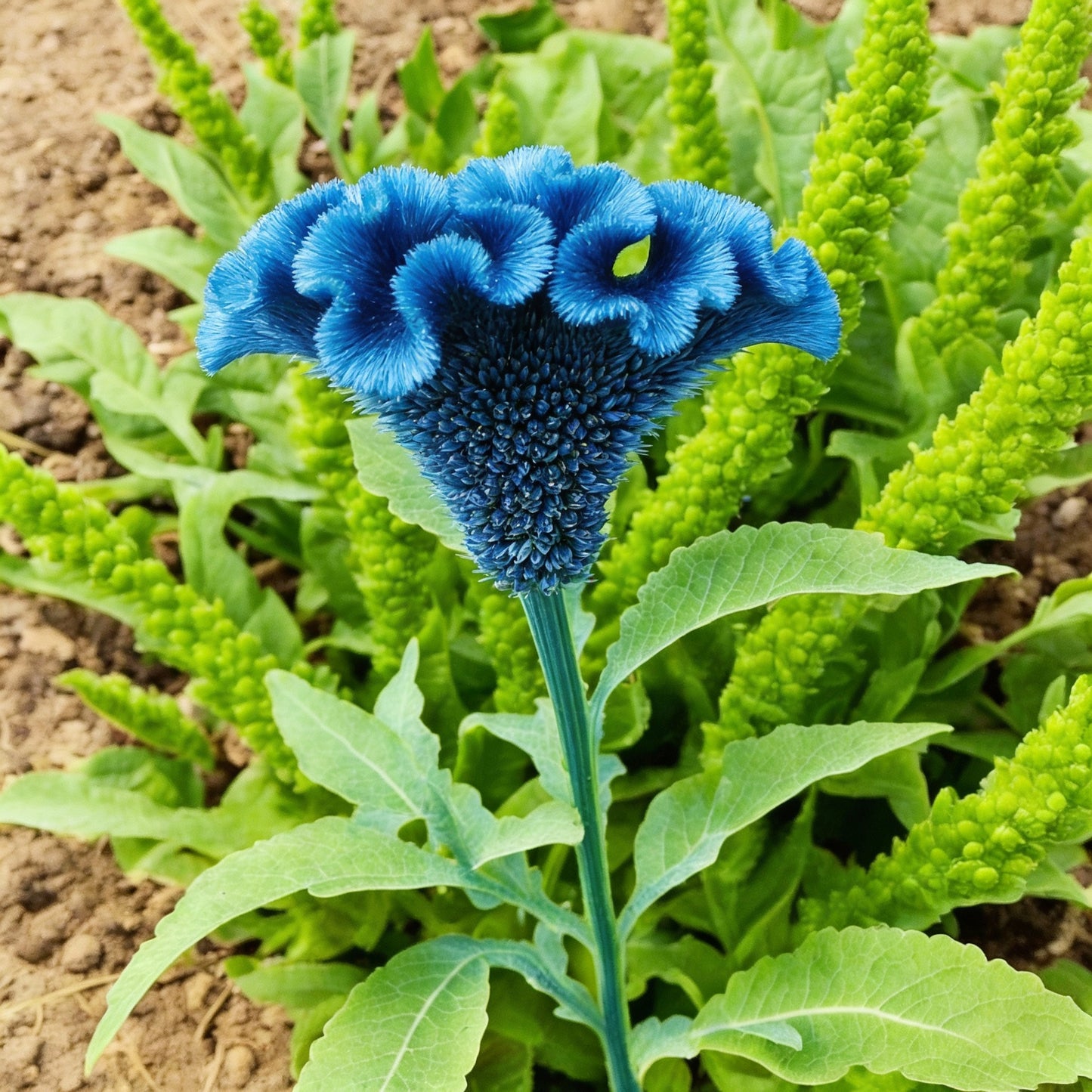 Blue Cockscomb Flower Seeds – 100 Seeds