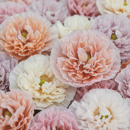 Antique Shades Mix Poppy Paeoniflorin Seeds - Poppy Flower Seeds for Garden