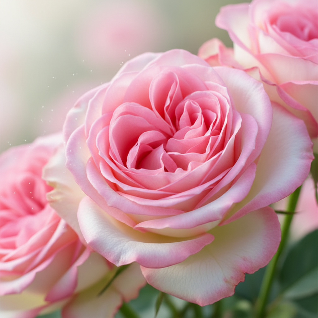 Pink and White Rose Flower Seeds - Rose Flower Seeds for Garden
