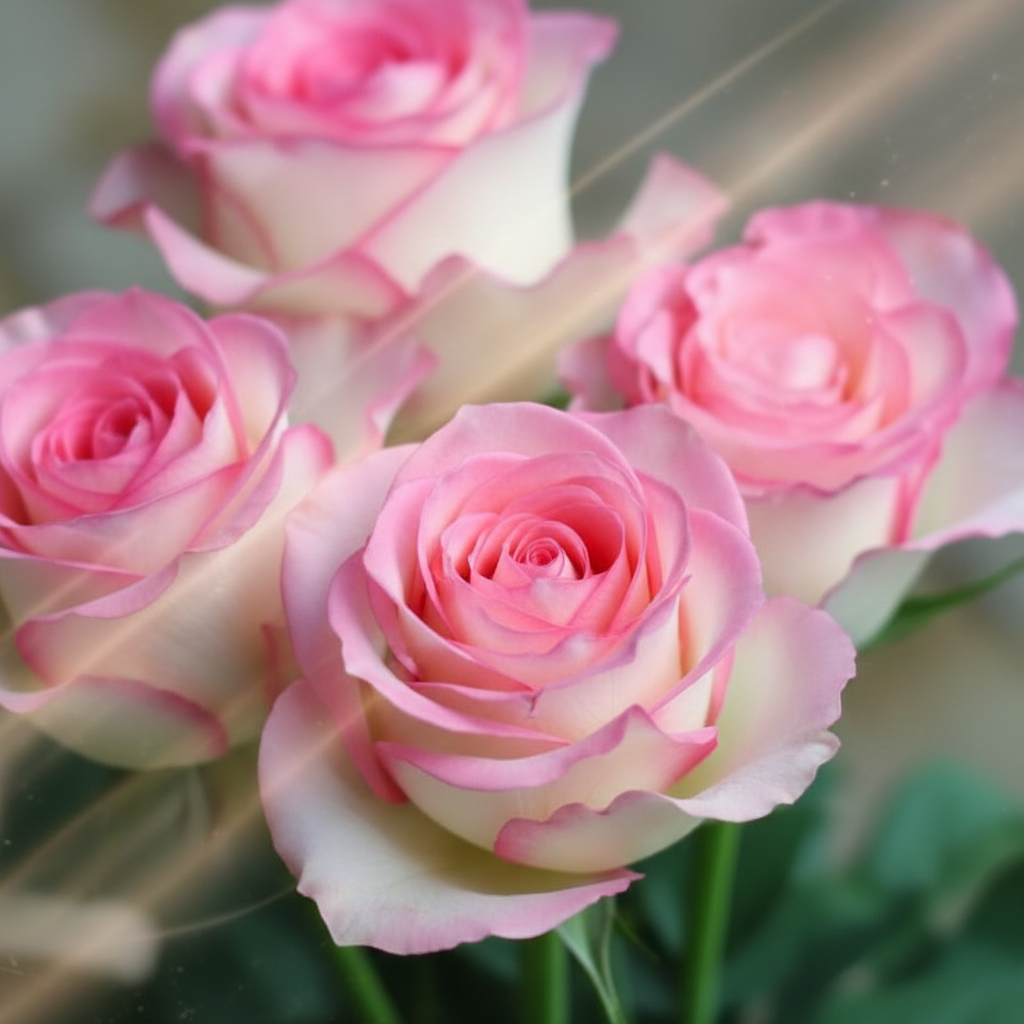 Pink and White Rose Flower Seeds - Rose Flower Seeds for Garden