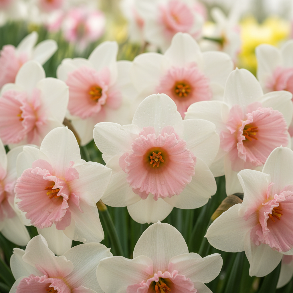 Daffodils Flower Seeds - Pink White Daffodil Flower Seeds for Garden