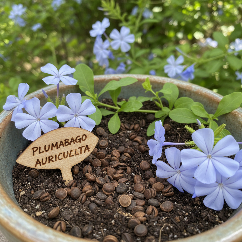 Blue Plumbago Seeds – Blue Flowering Shrub for Planting