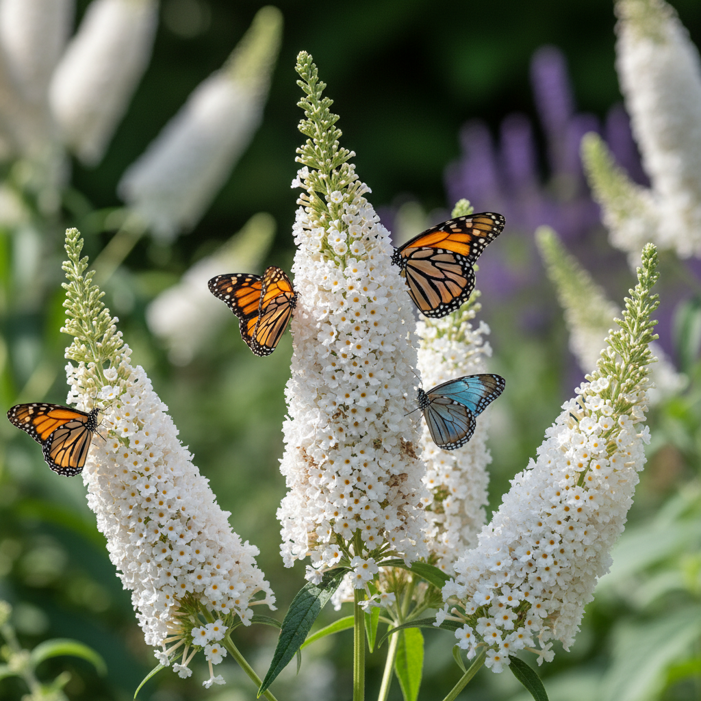Buddleja Davidii Alba Seeds for Garden Planting
