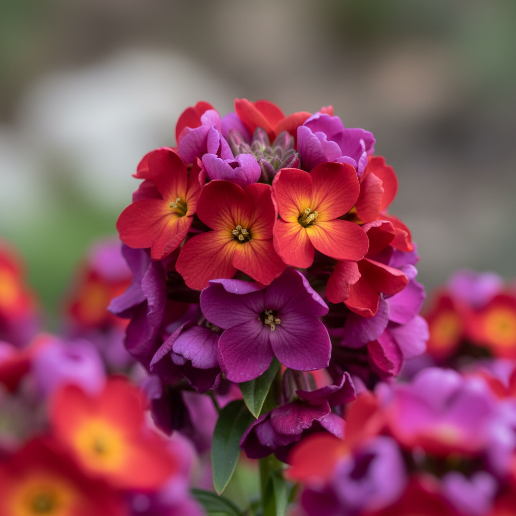 Wallflower Purple Red Flower Seeds – Stunning Fragrant Biennial Blooms