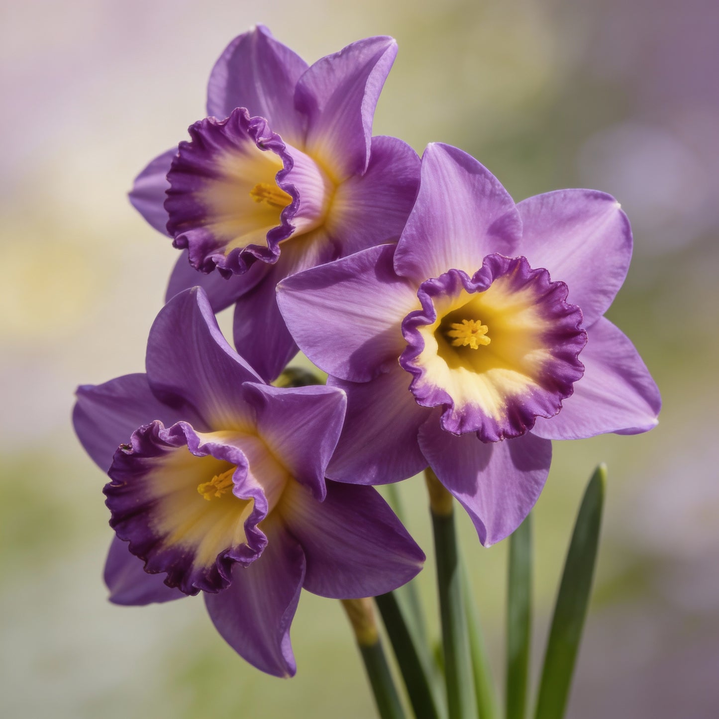 Purple Daffodil Seeds for Planting – Purple Narcissus Flower Seeds for Winter Gardens