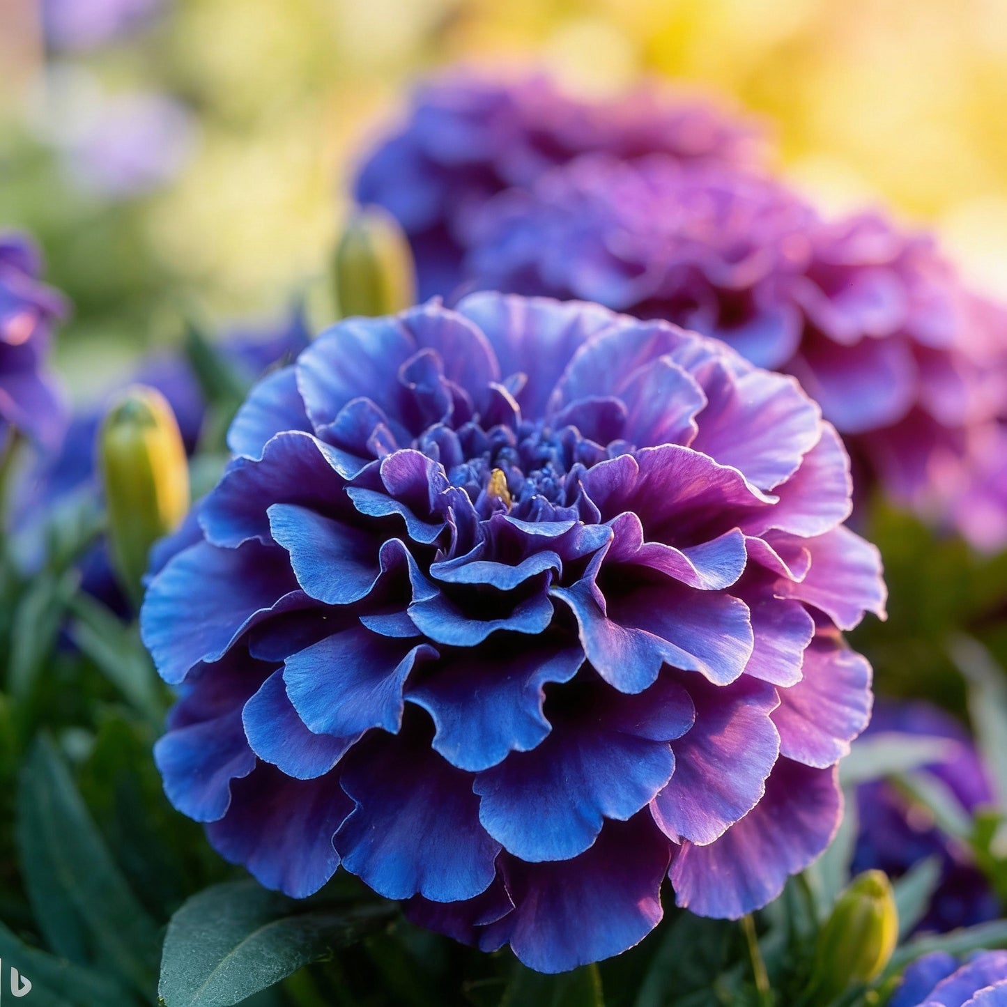 Purple Blue Marigold ‘Glinda’ Flower Seeds – Vibrant Long-Lasting Annual Blooms