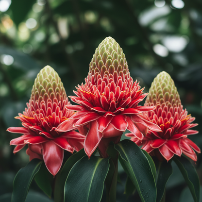Red & Green Torch Ginger Flower Seeds for Planting