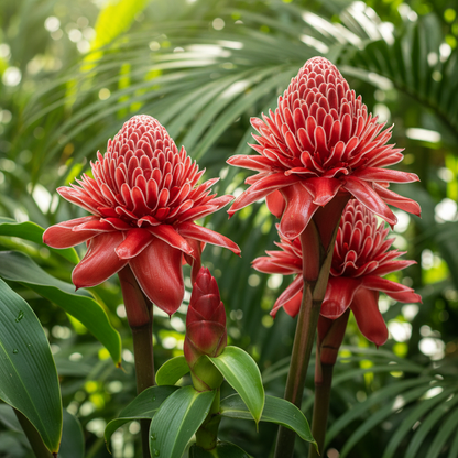 Red & Green Torch Ginger Flower Seeds for Planting