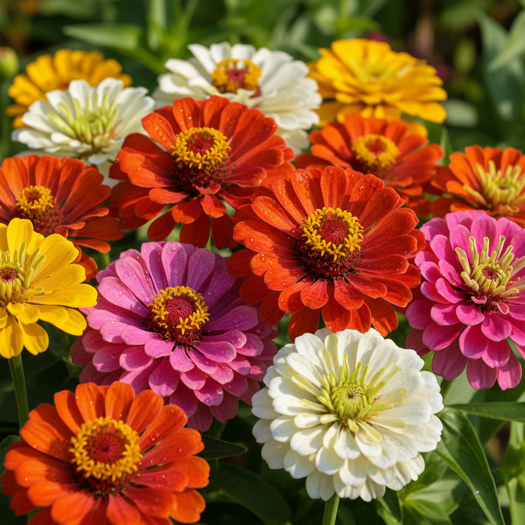 Super Giant Zinnia Mix Flower Seeds - Zinnia Flower Seeds for Garden