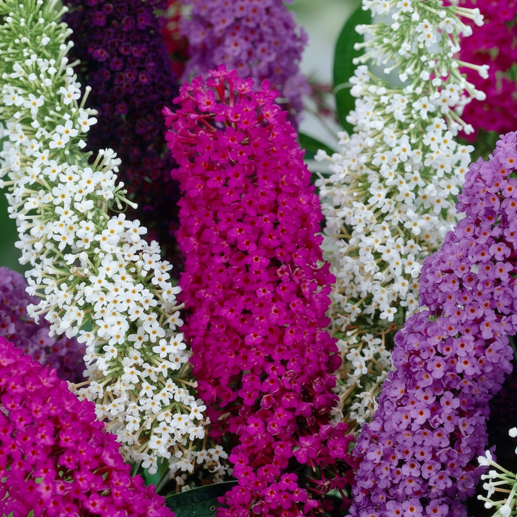 Buddleia Tricolour Butterfly Bush Seeds - Butterfly Bush Flower Seeds for Garden