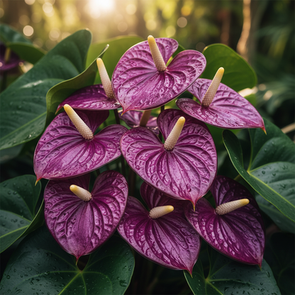 Purple Anthurium Flower Seeds - Anthurium Flower Seeds for Garden