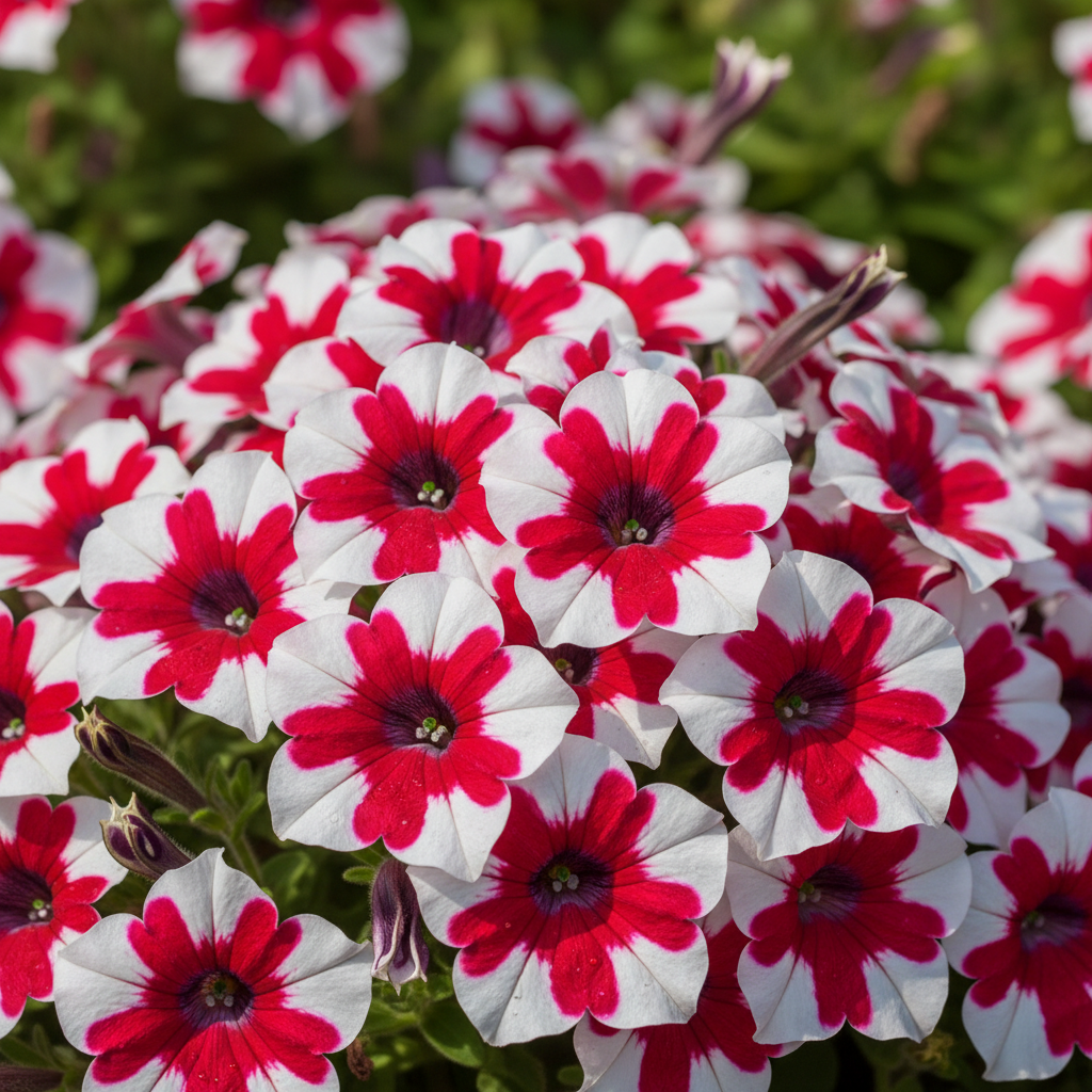 petunia-red-white-star-seeds-for-garden-planting
