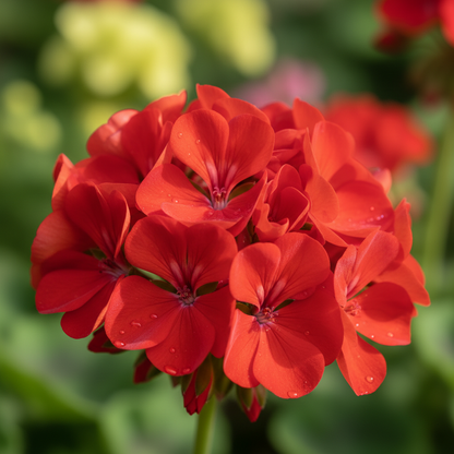 Red Geranium Flower Seeds – Bold Vibrant Blooms, Easy to Grow, Non-GMO