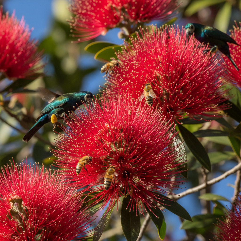 Pohutukawa Flower Seeds – New Zealand Christmas Tree for Planting