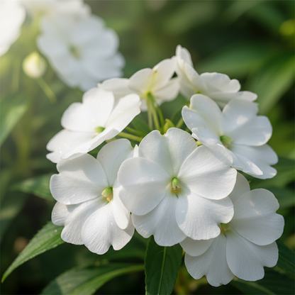 Impatiens Walleriana Baby Series White Flower Seeds for Planting
