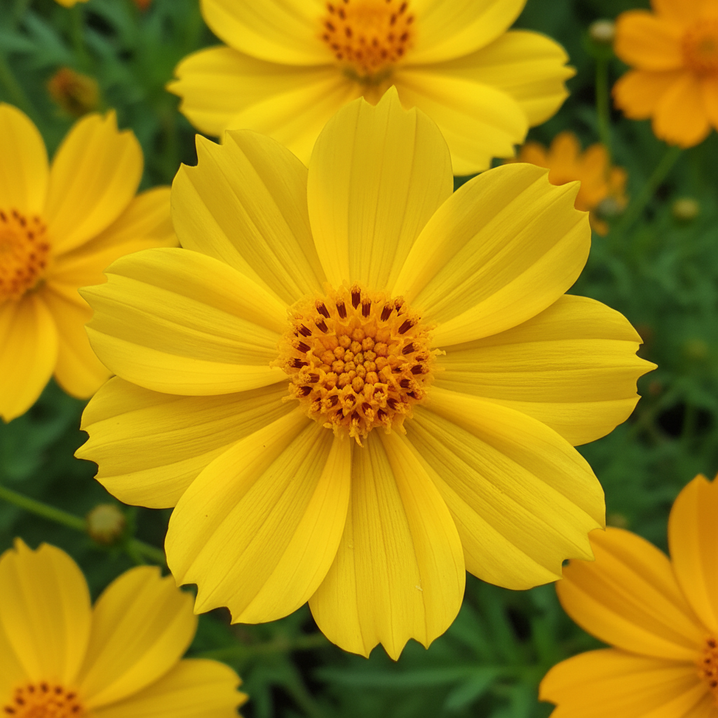 Cosmos Yellow Flower Seeds - Yellow Cosmos Flower Seeds for Garden