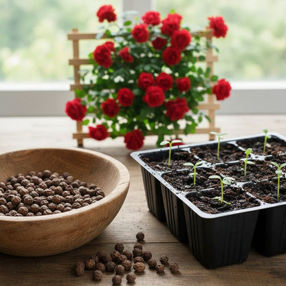 Red Climbing Rose Flower Seeds for Planting – Vertical Garden Blooms