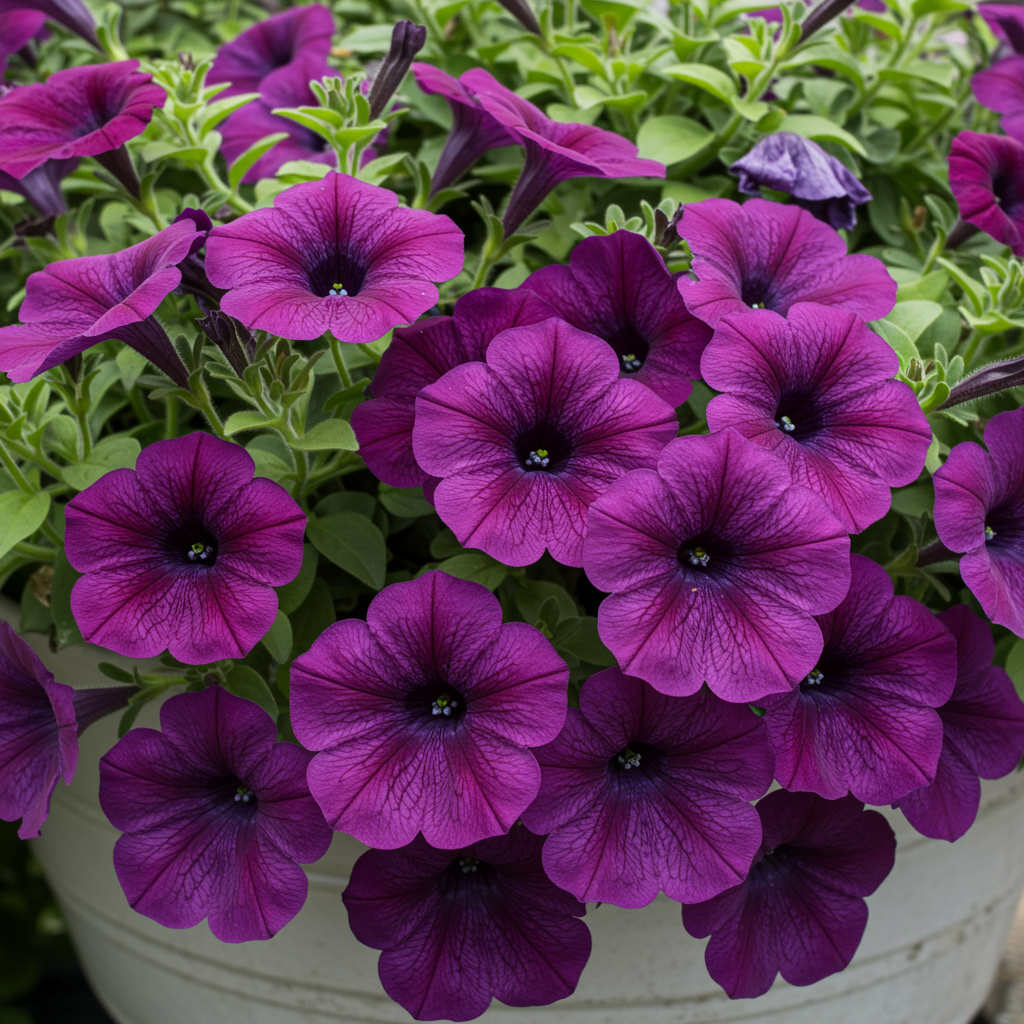 Deep Purple Petunia Seeds for Gardens and Containers