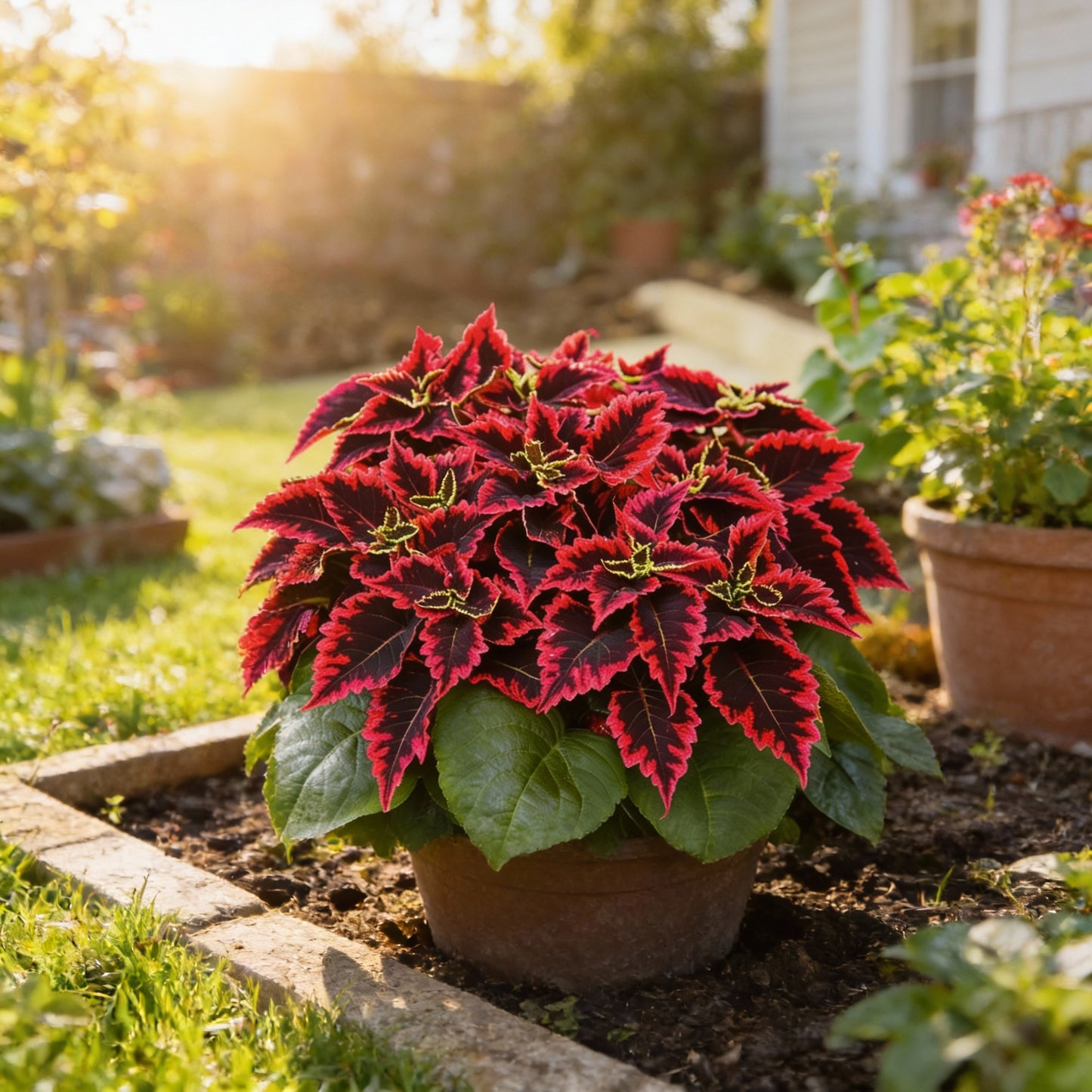 Coleus Kong Red Seeds – Giant Red Foliage with Dark Green Edges