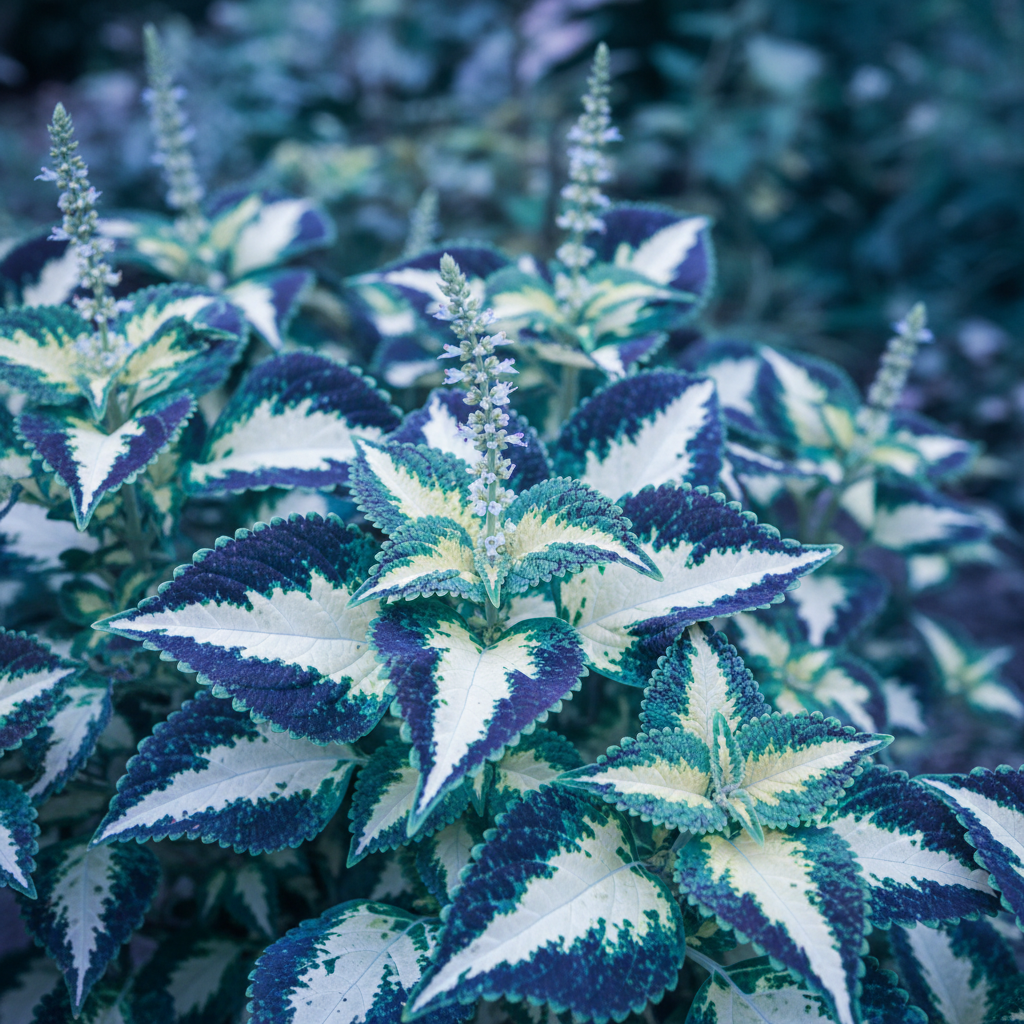 Blue White Coleus Seeds – Two-Tone Foliage for Planting