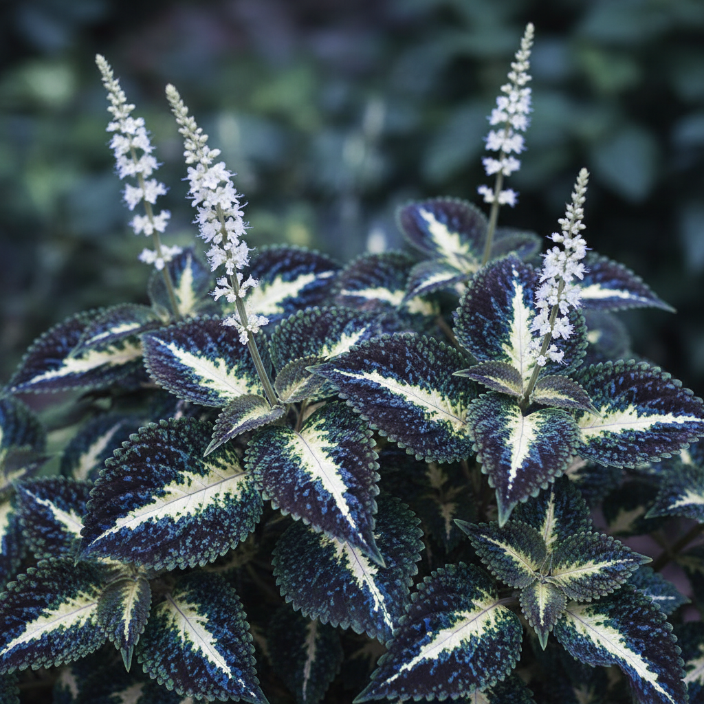 Blue White Coleus Seeds – Two-Tone Foliage for Planting
