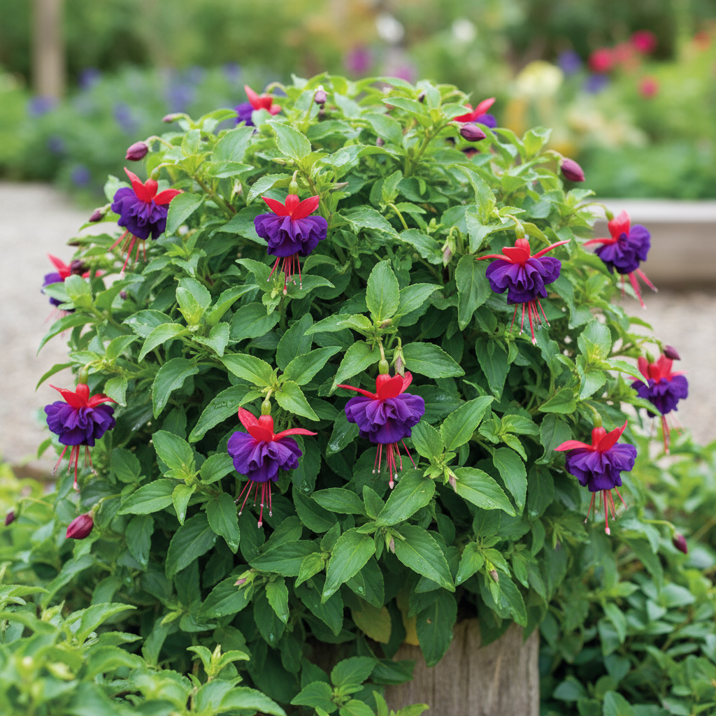 Viola Double Petal Fuchsia Bonsai Flower Seeds for Garden Planting