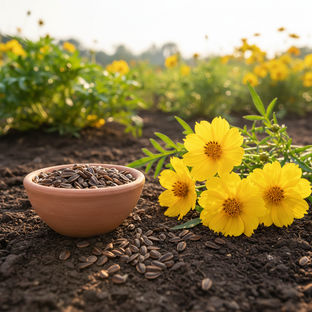 Cosmos Yellow Flower Seeds - Yellow Cosmos Flower Seeds for Garden