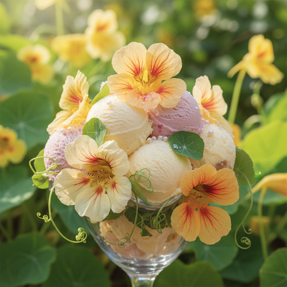 Nasturtium Ice Cream Sundae Seeds for Garden Planting