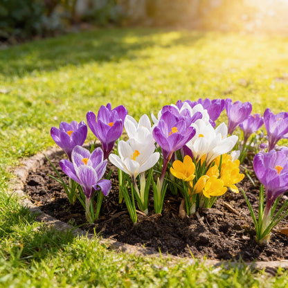 Crocus Species Flower Mix Seeds for Planting – Colorful Spring Blooming Flowers