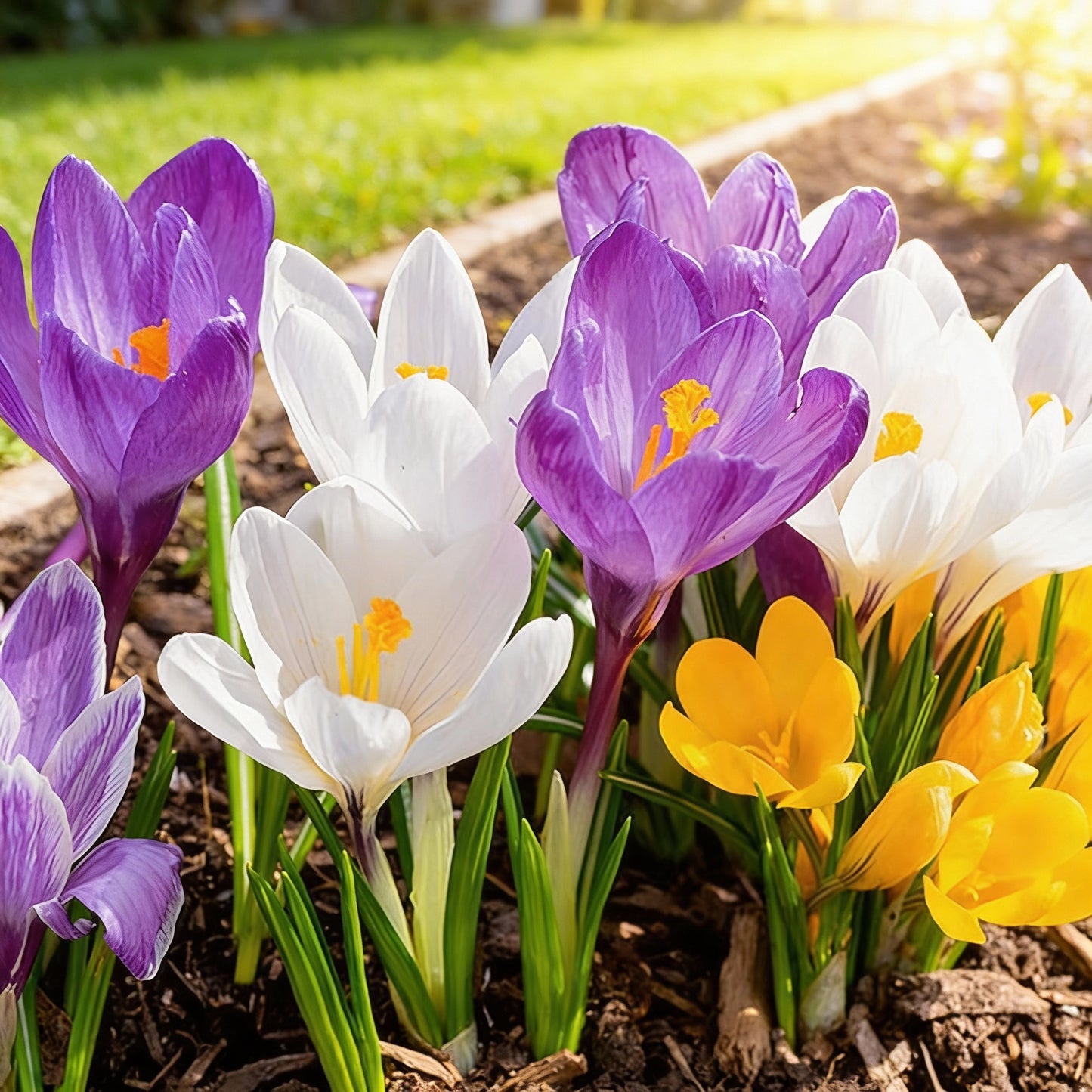 Crocus Species Flower Mix Seeds for Planting – Colorful Spring Blooming Flowers