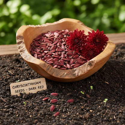 Dark Red Chrysanthemum Flower Seeds for Planting