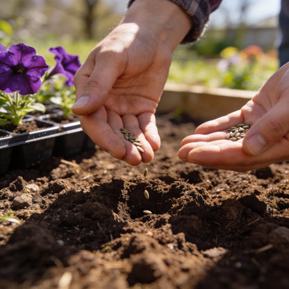 Deep Purple Petunia Seeds for Gardens and Containers
