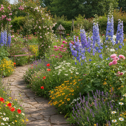 Delphinium Novo Mexicanum Flower Seeds for Garden Planting