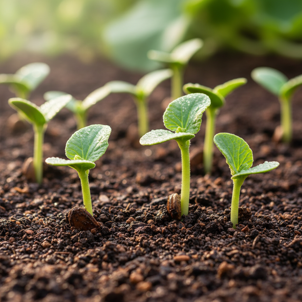 Early Silver Line Melon Seeds – Sweet & Juicy Summer Melon for Home Gardening