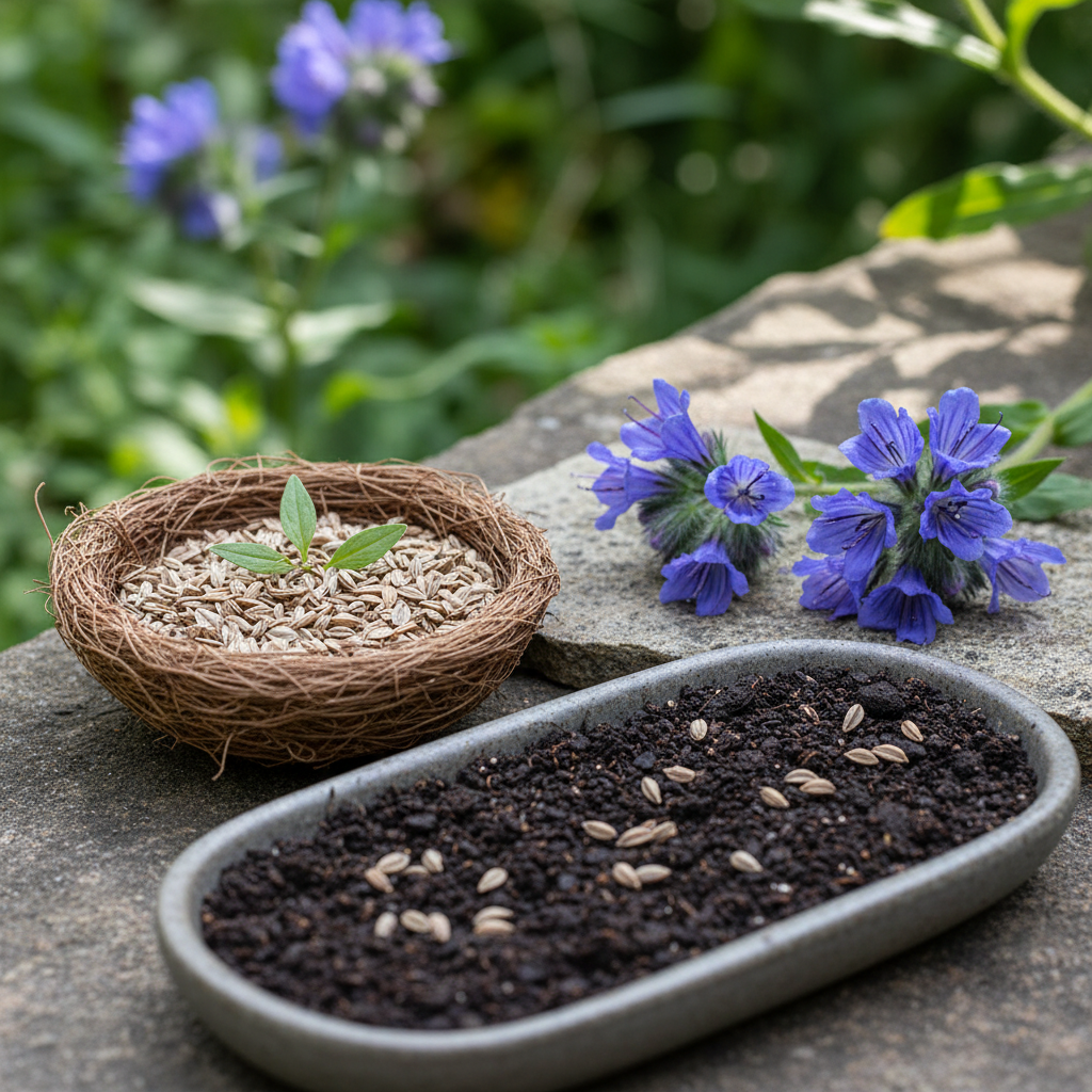 Echium Vulgare Flower Seeds – Viper’s Bugloss Pollinator-Friendly Blooms